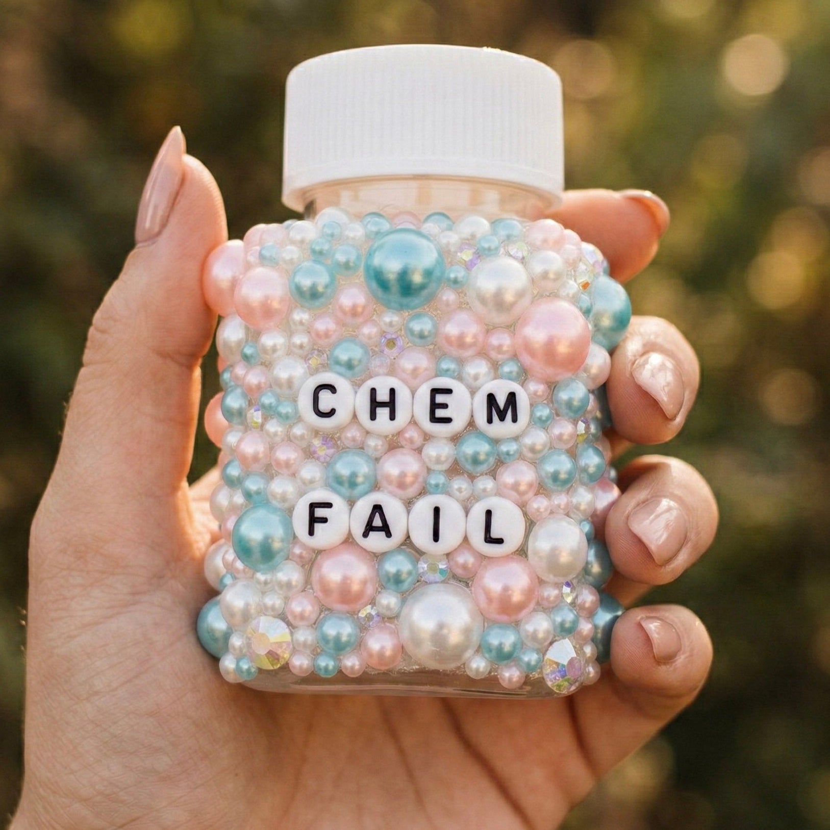 Funny ill decorative pill bottles with sarcastic humour. Empty prescription-style containers in custom colours. A perfect mental health or chronic illness gift.