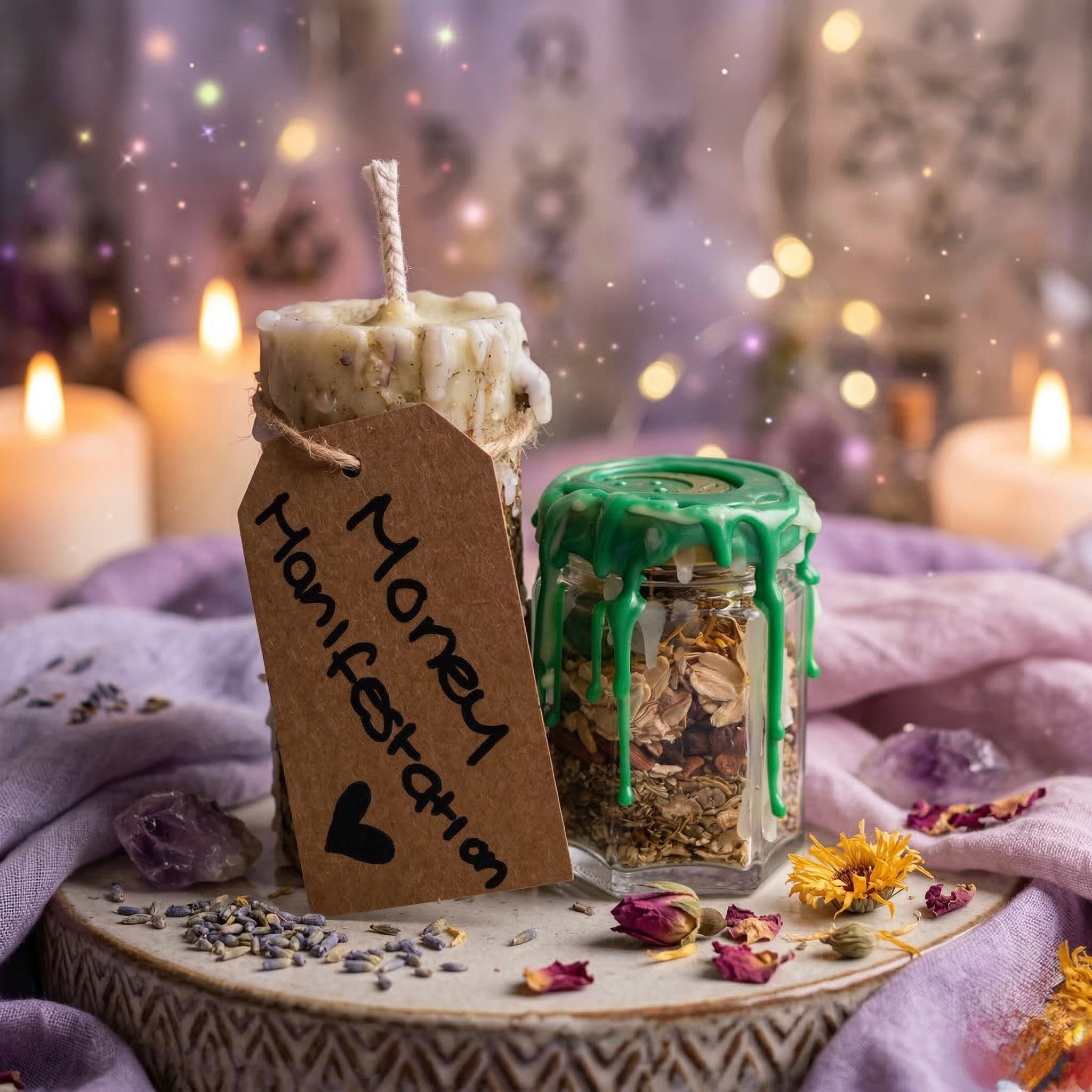 Spell Candle + Spell Jar
