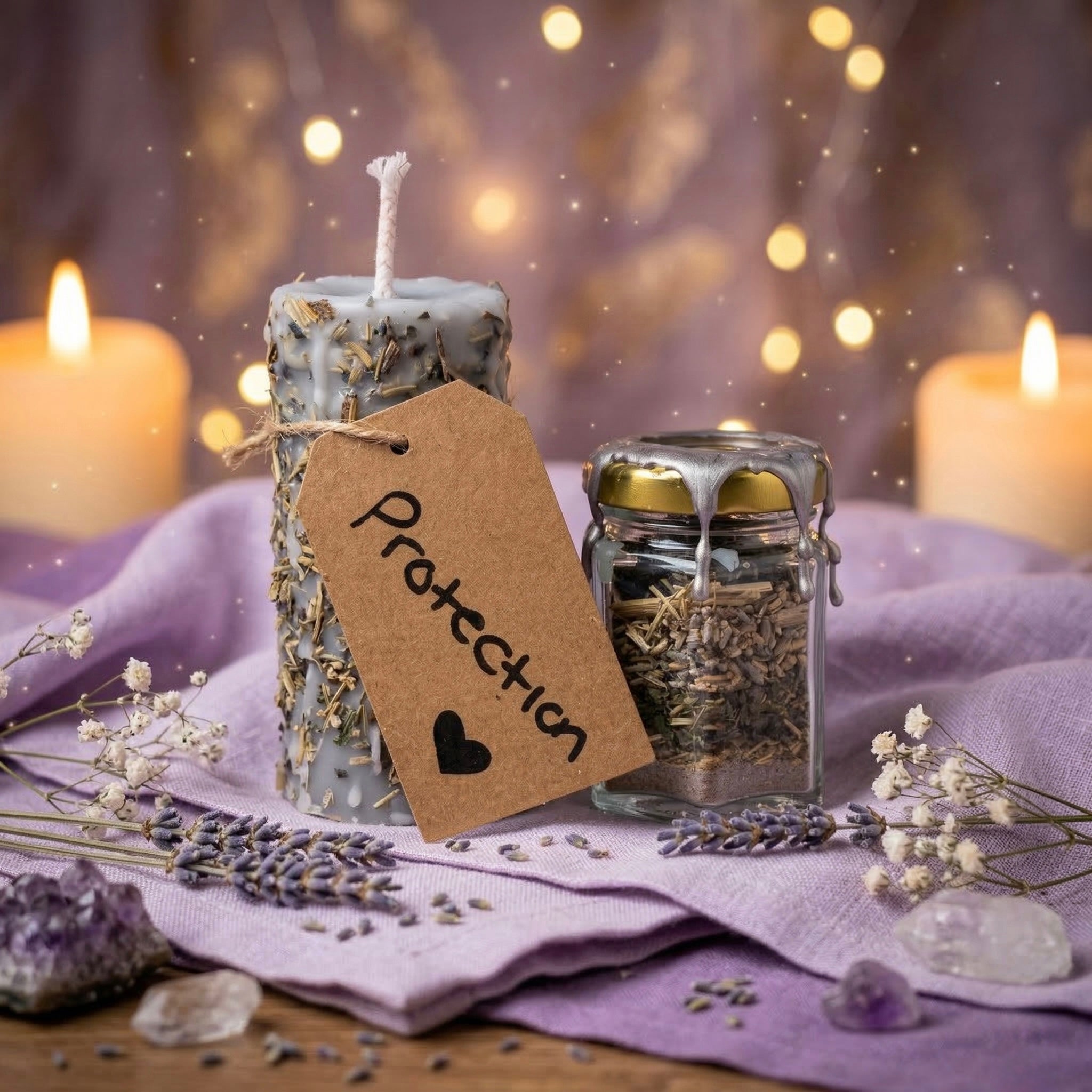 Spell Candle + Spell Jar