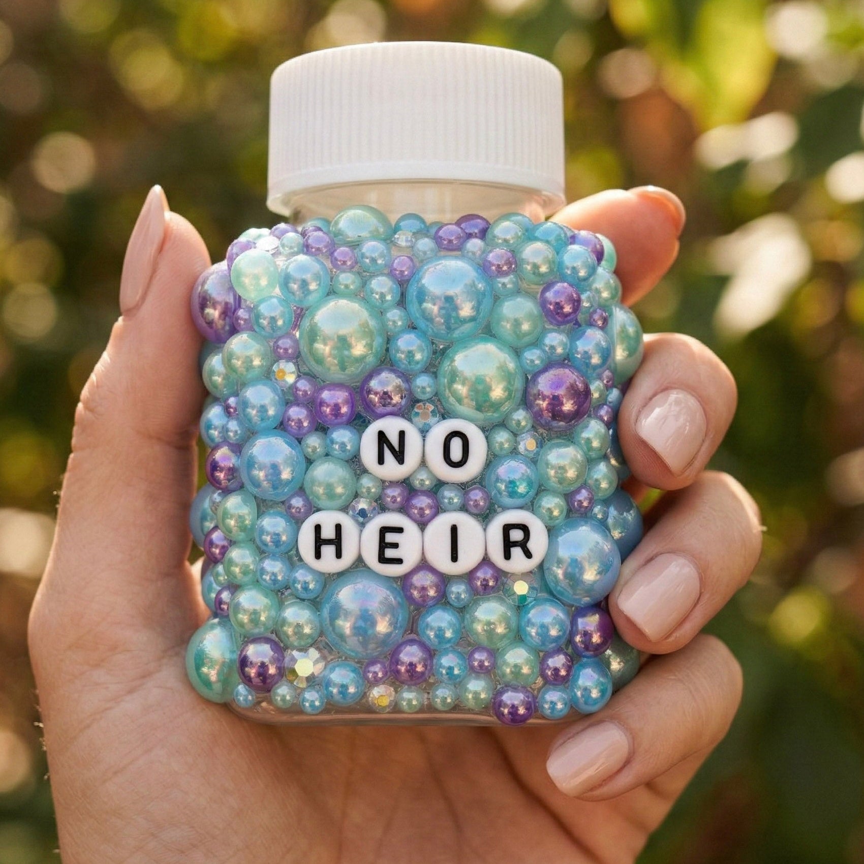 Funny ill decorative pill bottles with sarcastic humour. Empty prescription-style containers in custom colours. A perfect mental health or chronic illness gift.