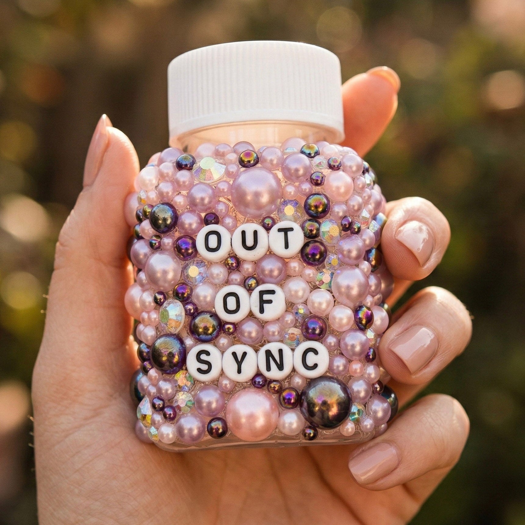 Funny ill decorative pill bottles with sarcastic humour. Empty prescription-style containers in custom colours. A perfect mental health or chronic illness gift.