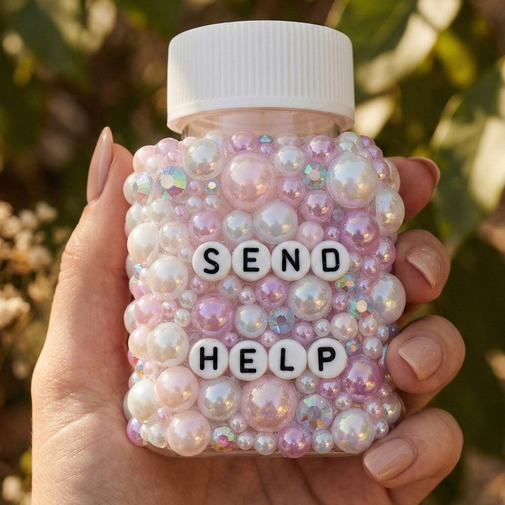 Funny ill decorative pill bottles with sarcastic humour. Empty prescription-style containers in custom colours. A perfect mental health or chronic illness gift.